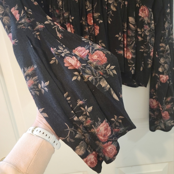 Y2K Ralph Lauren Denim & Supply Peplum Baby Doll Bell Sleeve Top, M - Picture 3 of 5